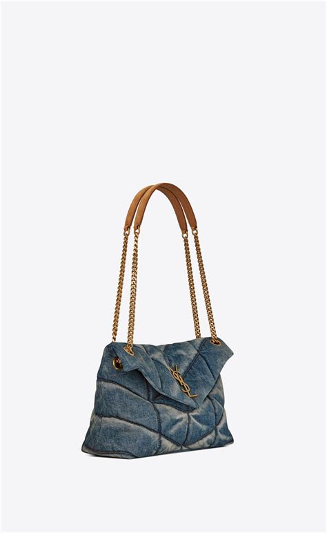 ysl puffer bag dupe|ysl small denim puffer bag.